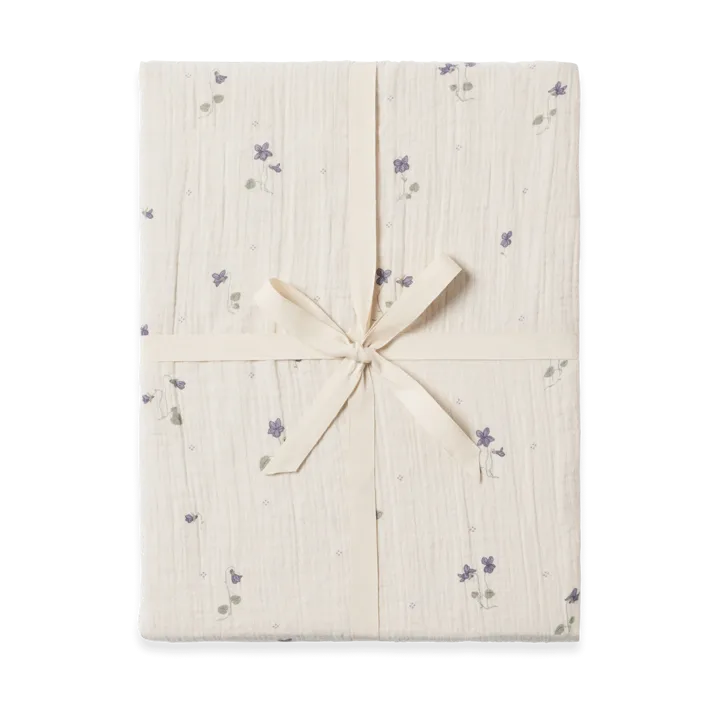 Viola Muslin fitted sheet - 60x120x20 cm - Garbo&Friends