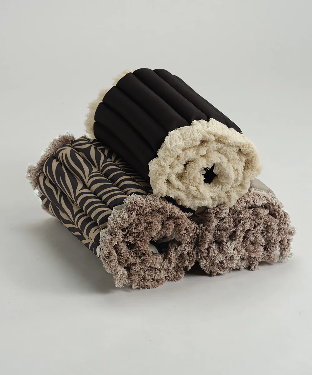 Garden Glory cushion with fringes, Brown, brown fringe, 38x120 cm Garden Glory