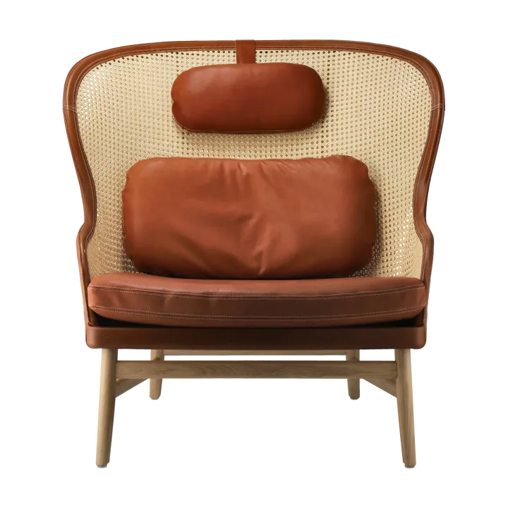 Dandy armchair - Oak-natural-Tärnsjö leather cognac - Gärsnäs