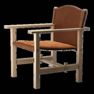 Ferdinand armchair - Oak-untreated-Tärnsjö leather cognac - Gärsnäs