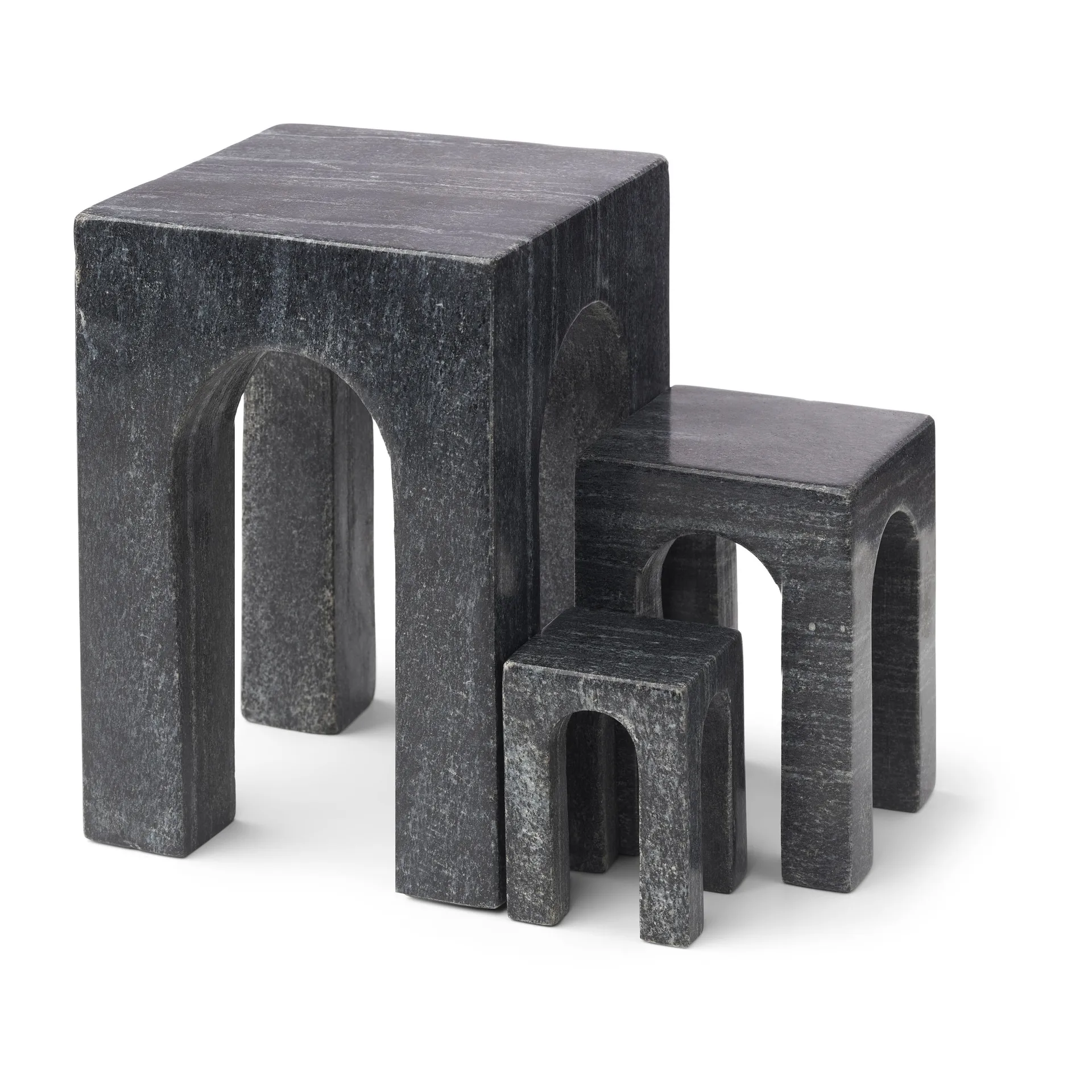 Arkis book end 3 pieces, Black Gejst