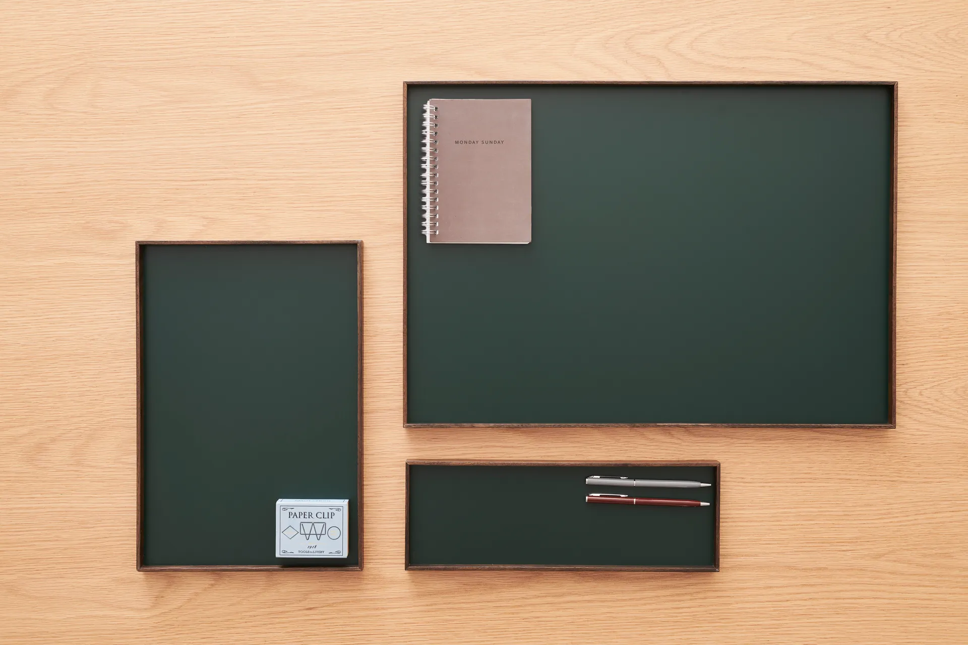 Frame tray small 11x32.4 cm, Smoked oak-green Gejst