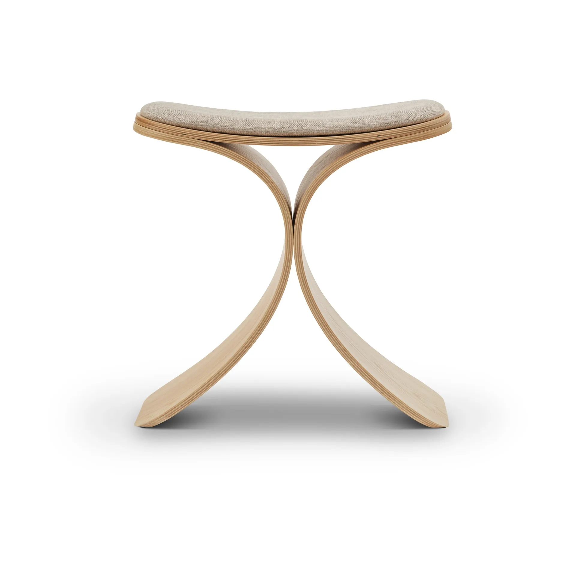 Luno stool 48x28x72 cm, Oak-beige textile Gejst