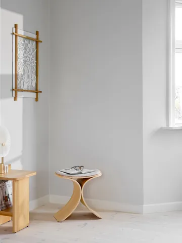 Luno stool 48x28x72 cm - Oak-beige textile - Gejst