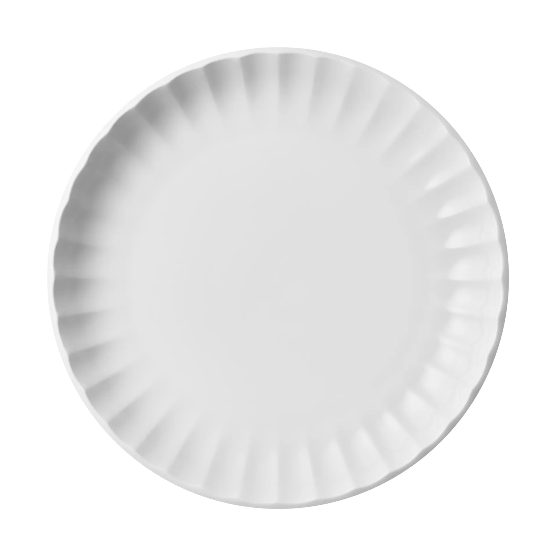 Bernadotte coupe plate, White, Ø16.5 cm Georg Jensen