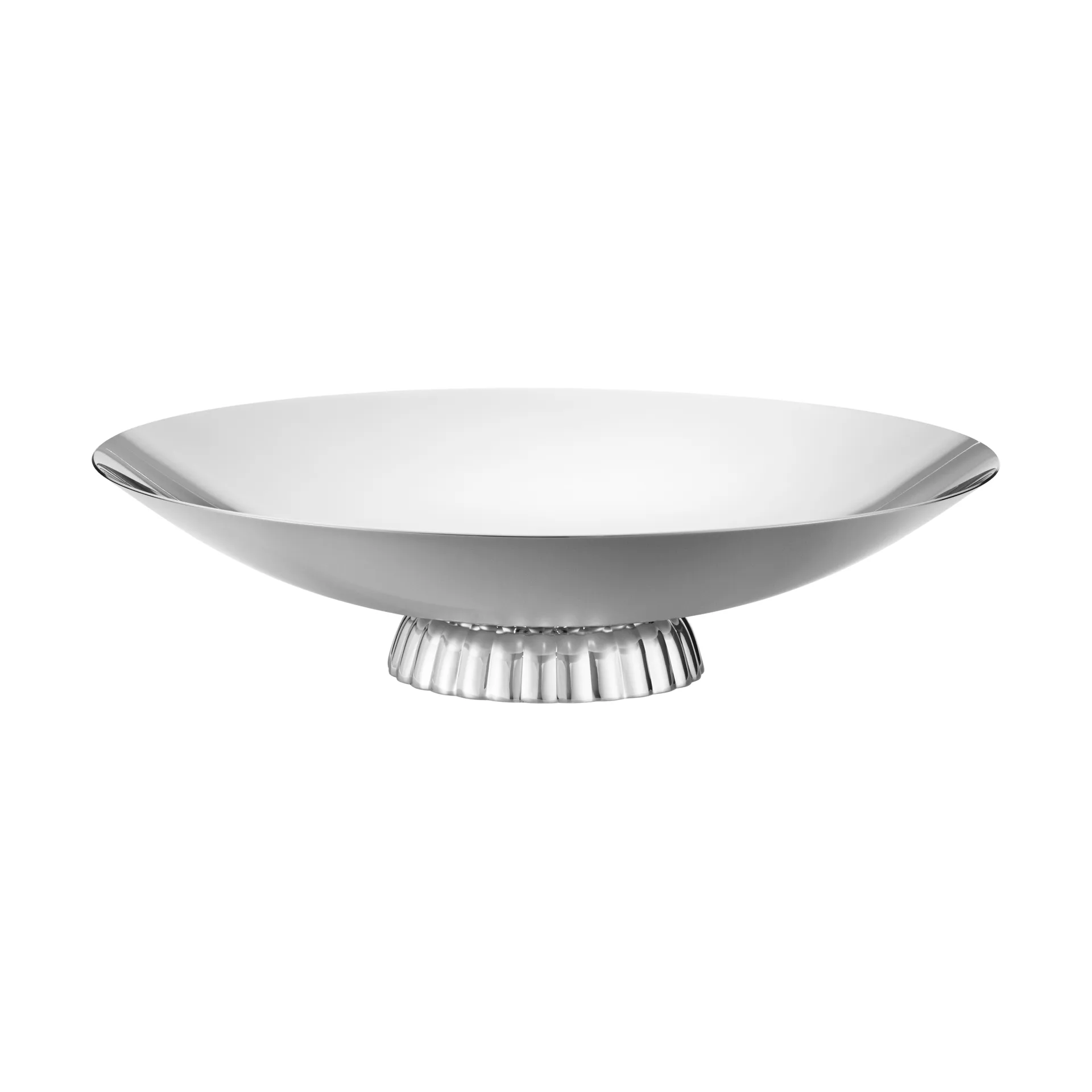 Bernadotte low serving dish, Stainless steel, Ø34 cm Georg Jensen