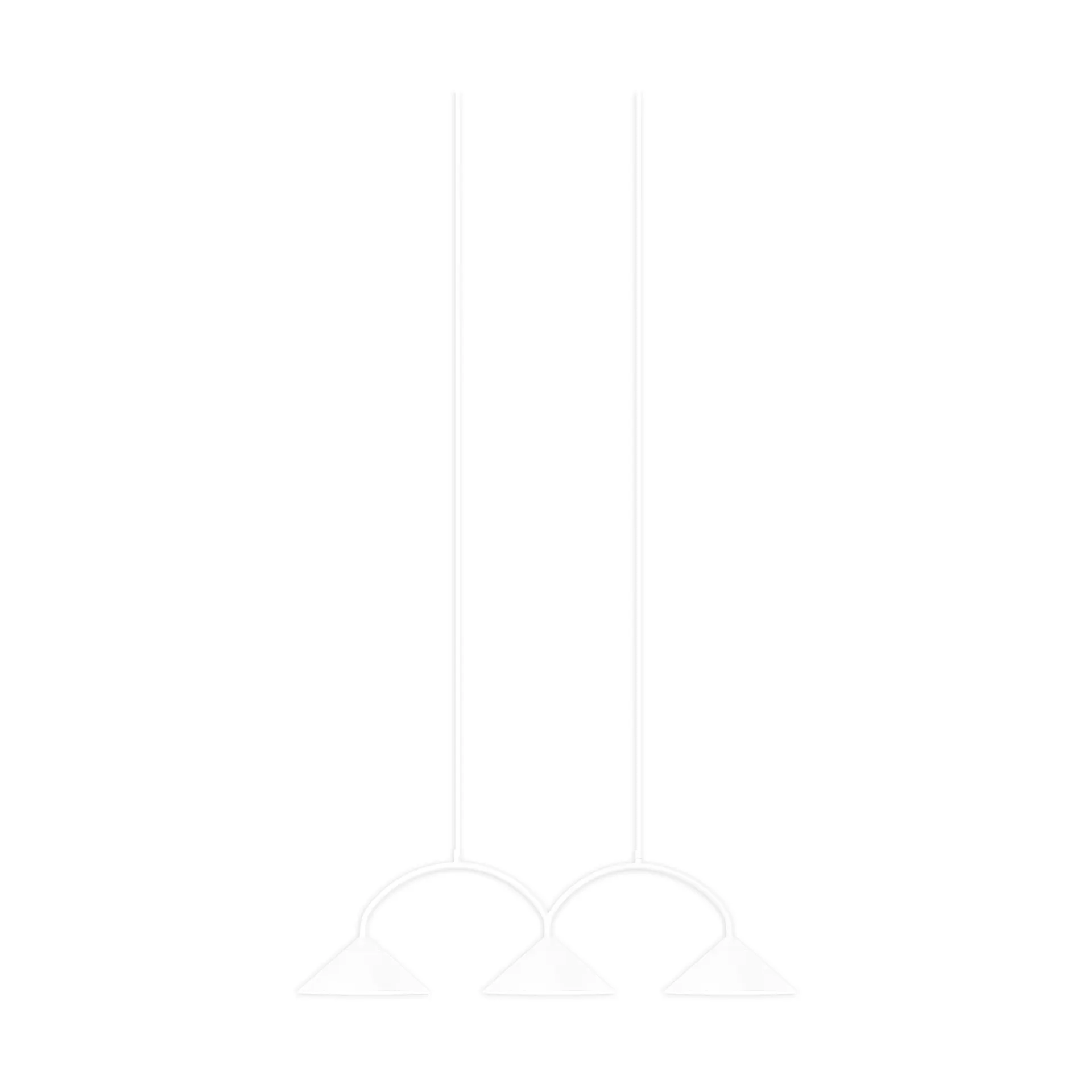 Curve pendant lamp 3, White Globen Lighting