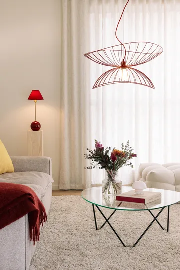 Iris 20 table lamp - Burgundy - Globen Lighting