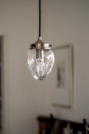 Juni pendant lamp - Antique steel-clear, 11 - Globen Lighting