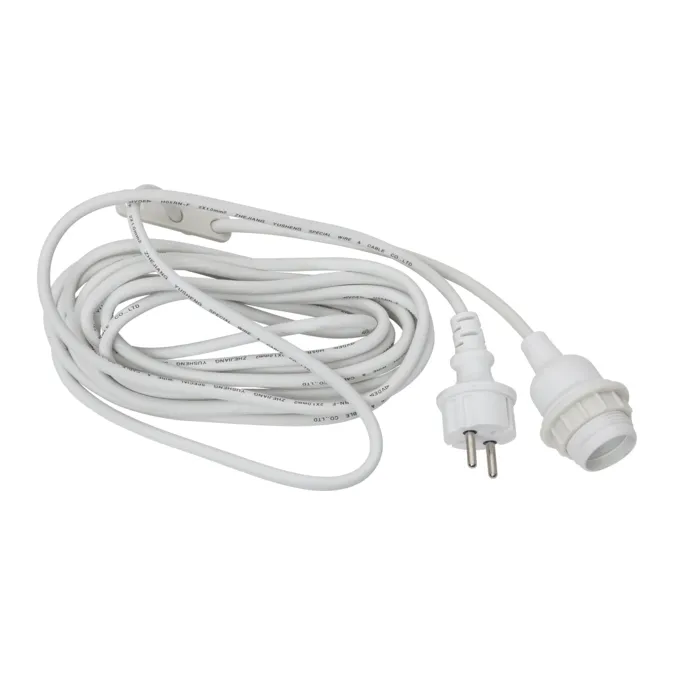 Lamp suspension outdoor IP44, white Globen Lighting