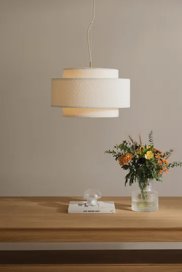 Noah pendant Ø50 cm - Bouclé white - Globen Lighting
