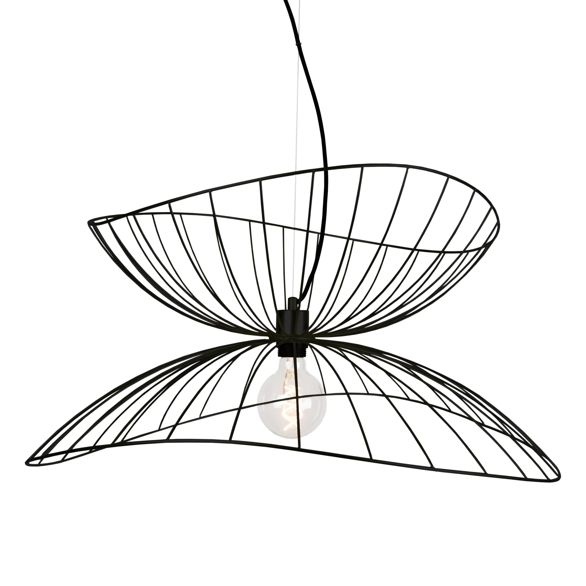 Ray ceiling lamp Ø70 cm, black Globen Lighting