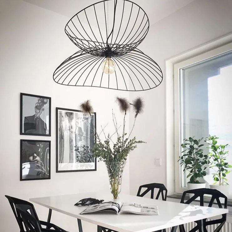Ray ceiling lamp Ø70 cm, black Globen Lighting