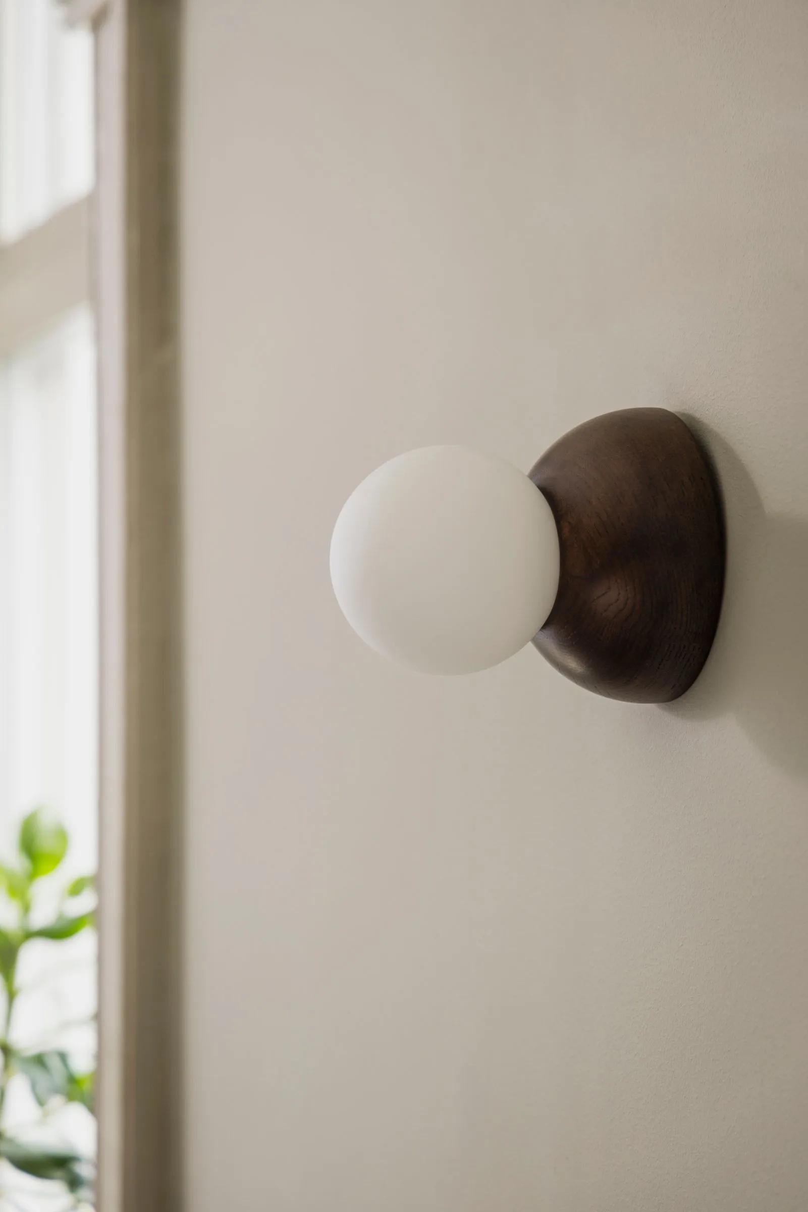 Torrano wall lamp/ceiling lamp 13 cm, Brown stained oak Globen Lighting