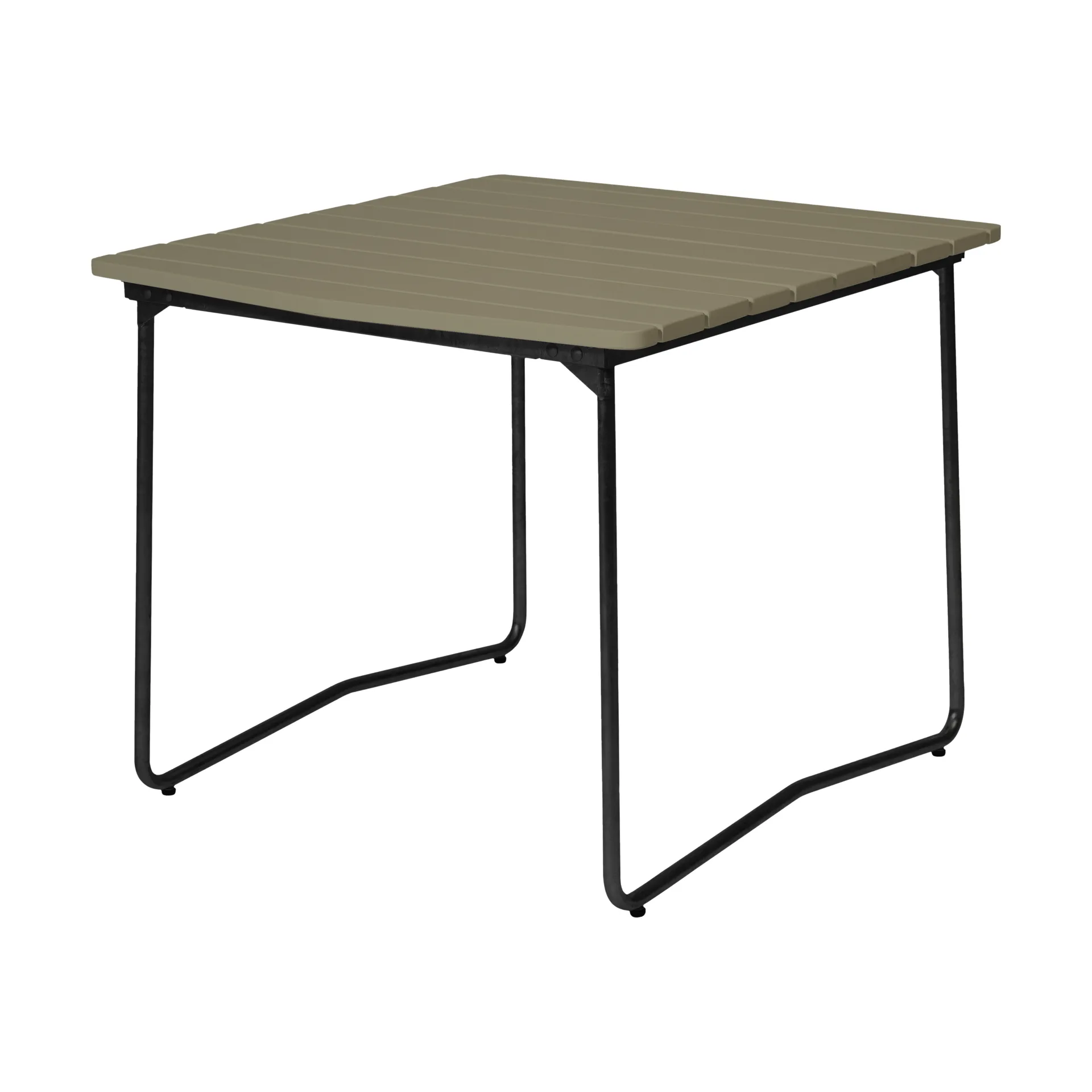 B31 dining table, Light green oak-black Grythyttan Stålmöbler