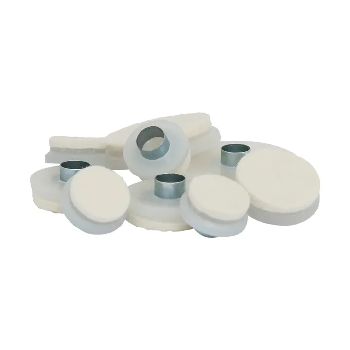 Guardian furniture pad with tubular rivet Ø37 mm 8-pack - White - Guardian