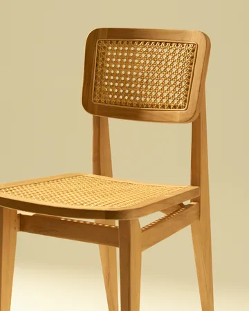 C-chair Outdoor chair - All french cane-natural teak - GUBI