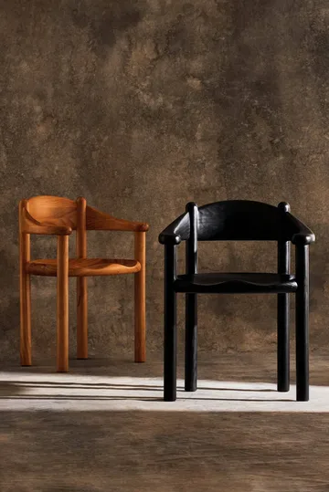 Daumiller chair with arms - Brown-black pine - GUBI