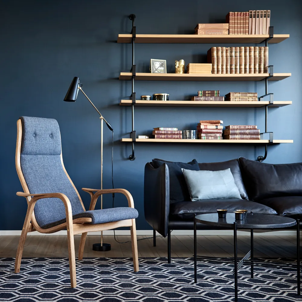 Demon wall shelf 4 levels, Oak, 95 cm GUBI