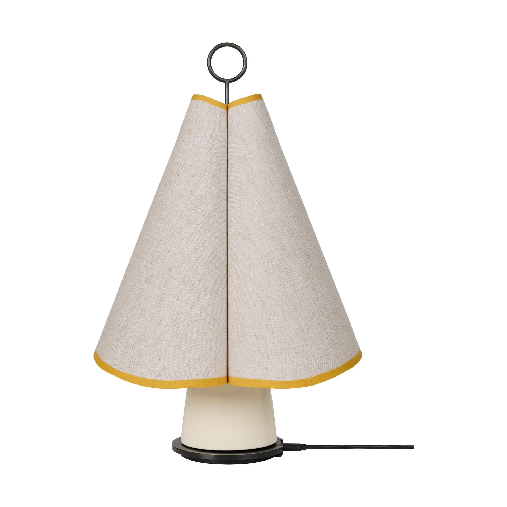 Hornbæk portable table lamp, Poppy yellow GUBI