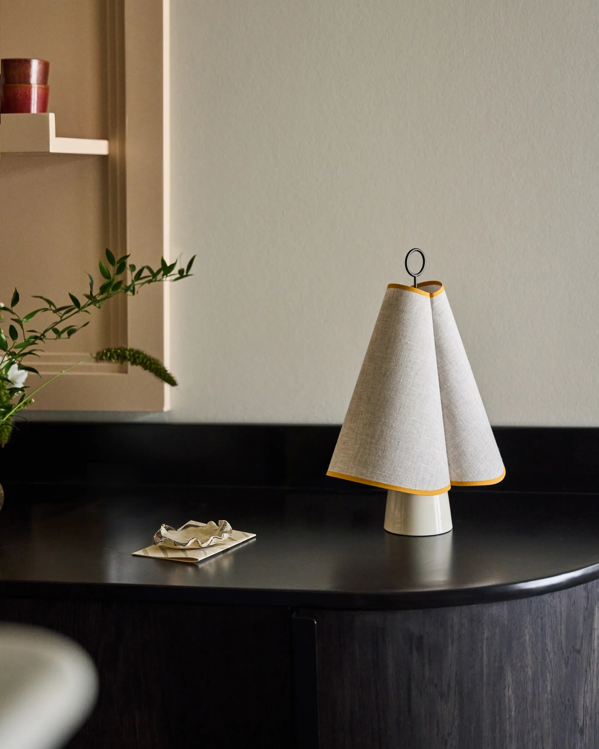 Hornbæk portable table lamp, Poppy yellow GUBI