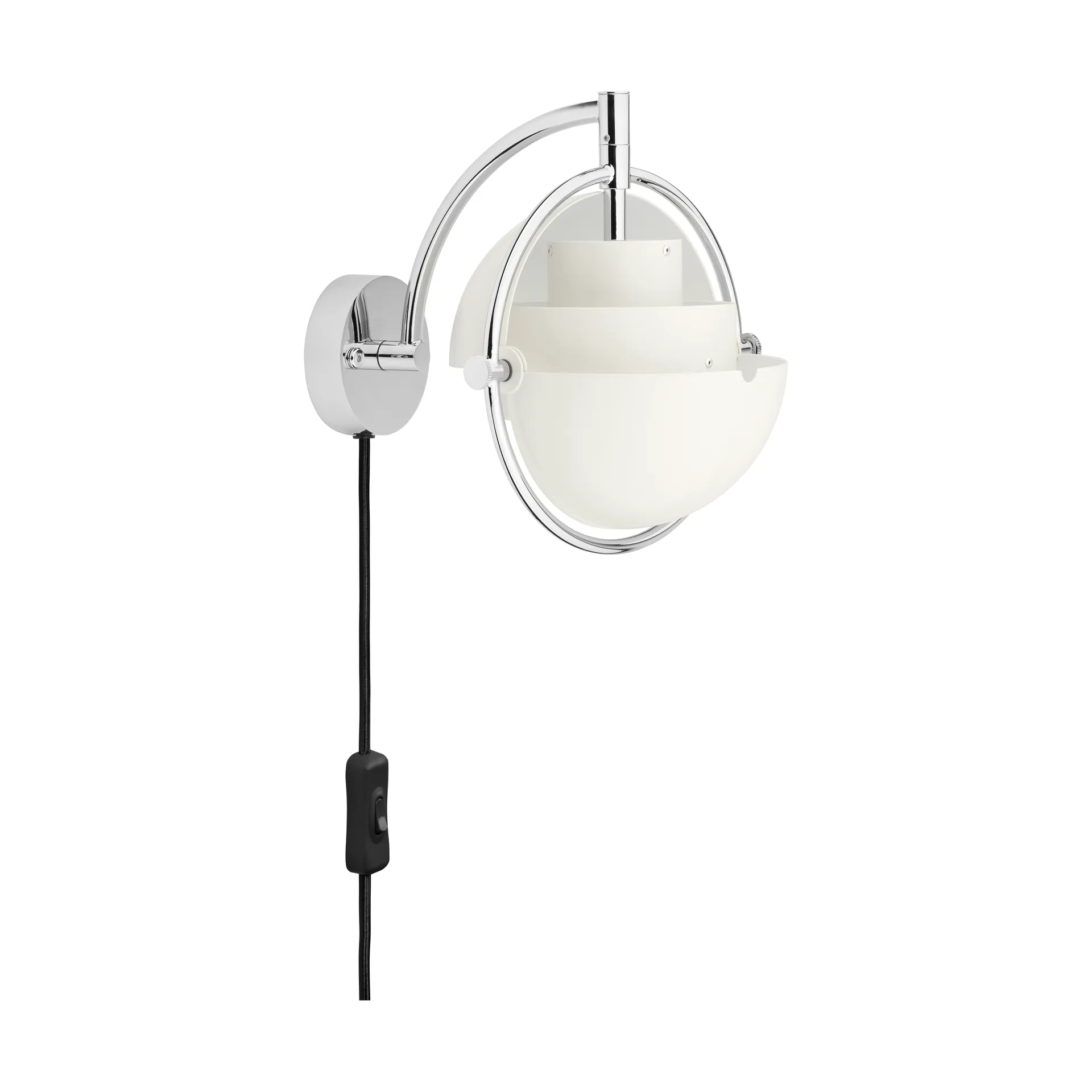 Multi-Lite wall lamp, White-chrome GUBI