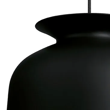 Ronde pendant large, charcoal black GUBI