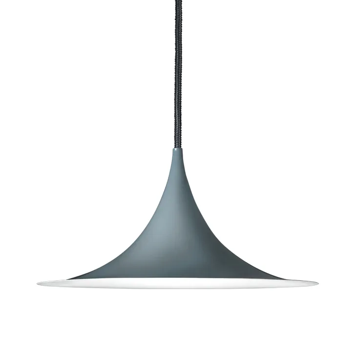 Semi pendant light Ø47 cm, Antracite grey glossy GUBI