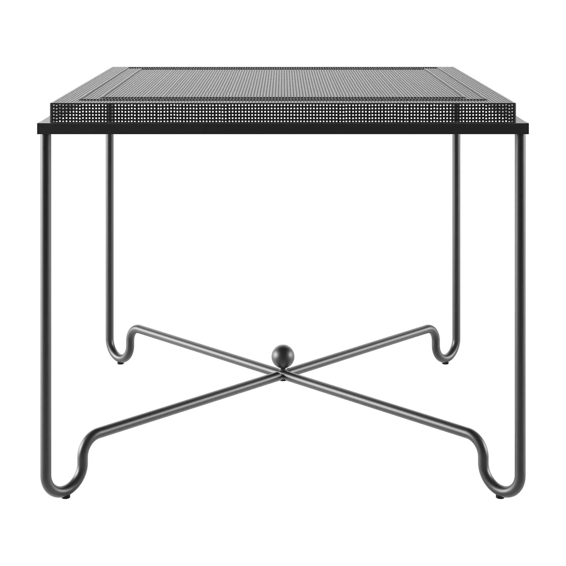 Tropique table 90x90x75 cm, Classic black GUBI