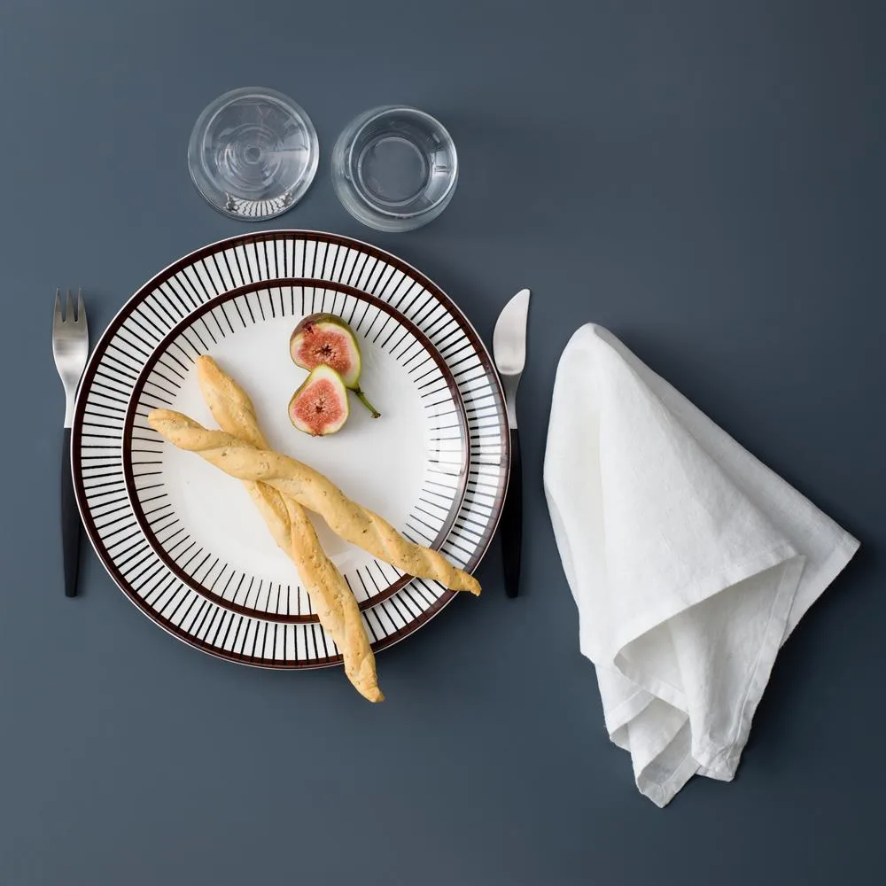 Ribb plate, Ø 18 cm Gustafsbergs Porslinsfabrik