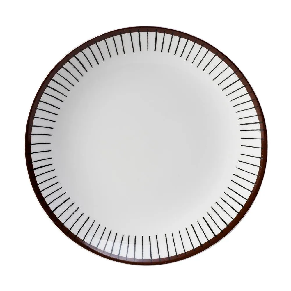 Ribb plate, Ø 22 cm Gustafsbergs Porslinsfabrik