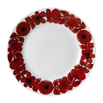 Röd Aster plate - Ø 28 cm - Gustafsbergs Porslinsfabrik