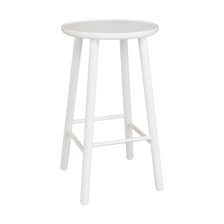 ZigZag round bar stool 63 cm - White birch - Hans K