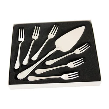 Carina cake set 7 pcs - stainless steel - Hardanger Bestikk