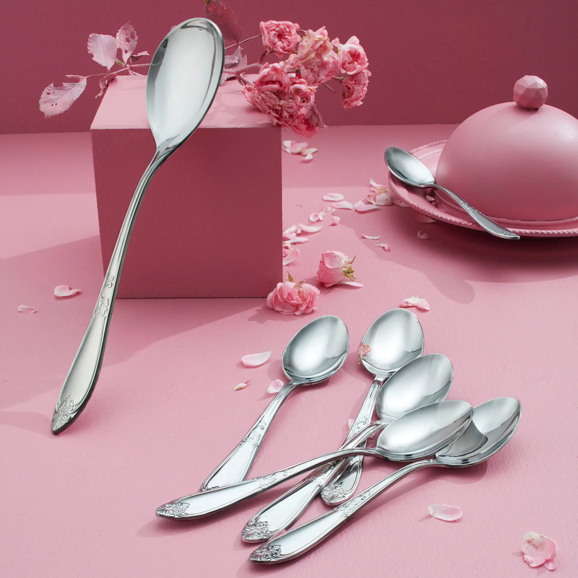 Nina cutlery 24 pieces, Stainless steel Hardanger Bestikk Nina cutlery 24 pieces, Stainless steel Hardanger Bestikk