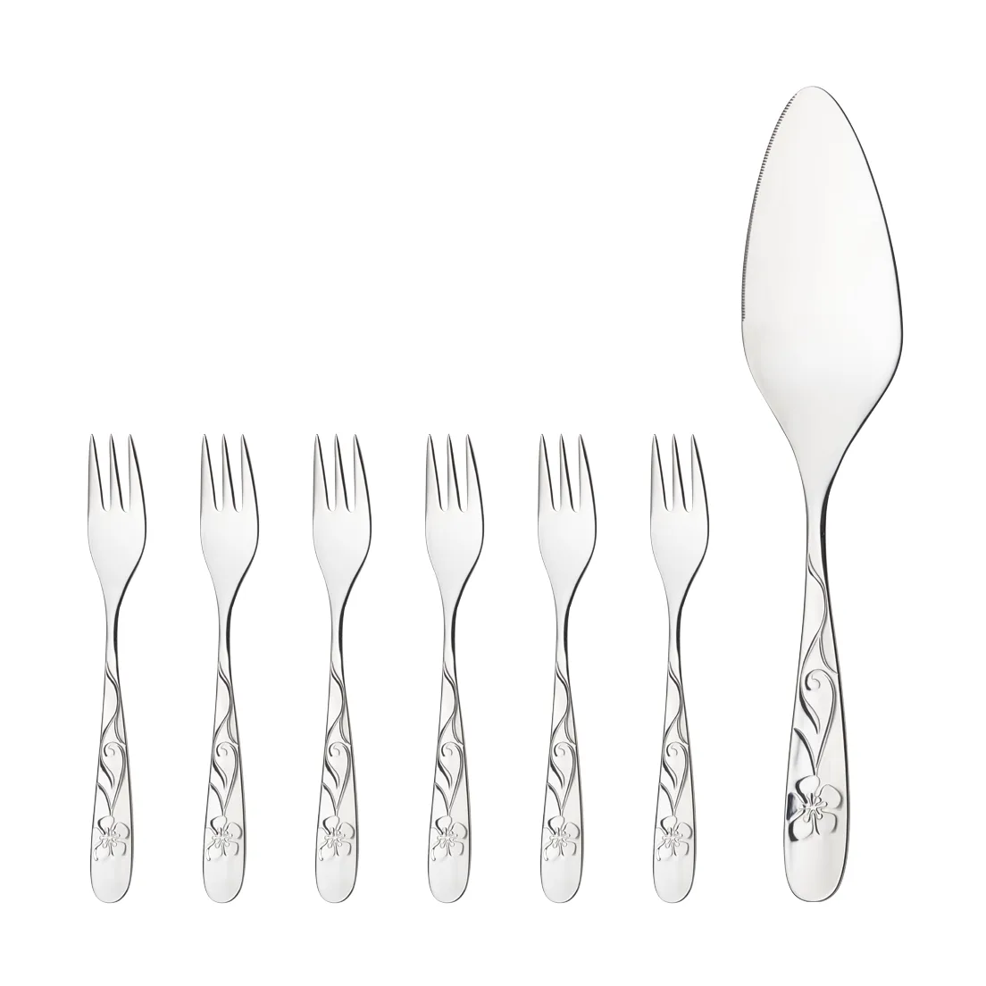 Sanna cake set, 7 pieces Hardanger Bestikk