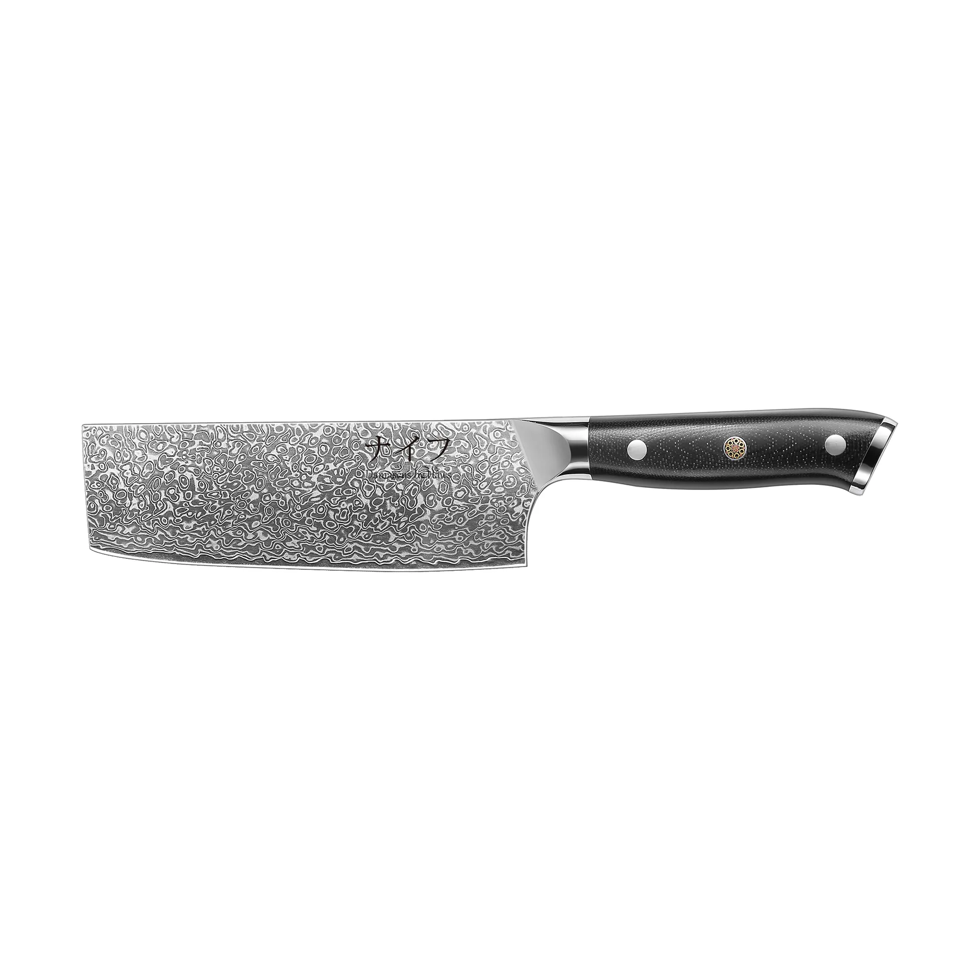 Damascus By Hâws vegetable knife 30 cm, Black-stainless steel Hâws