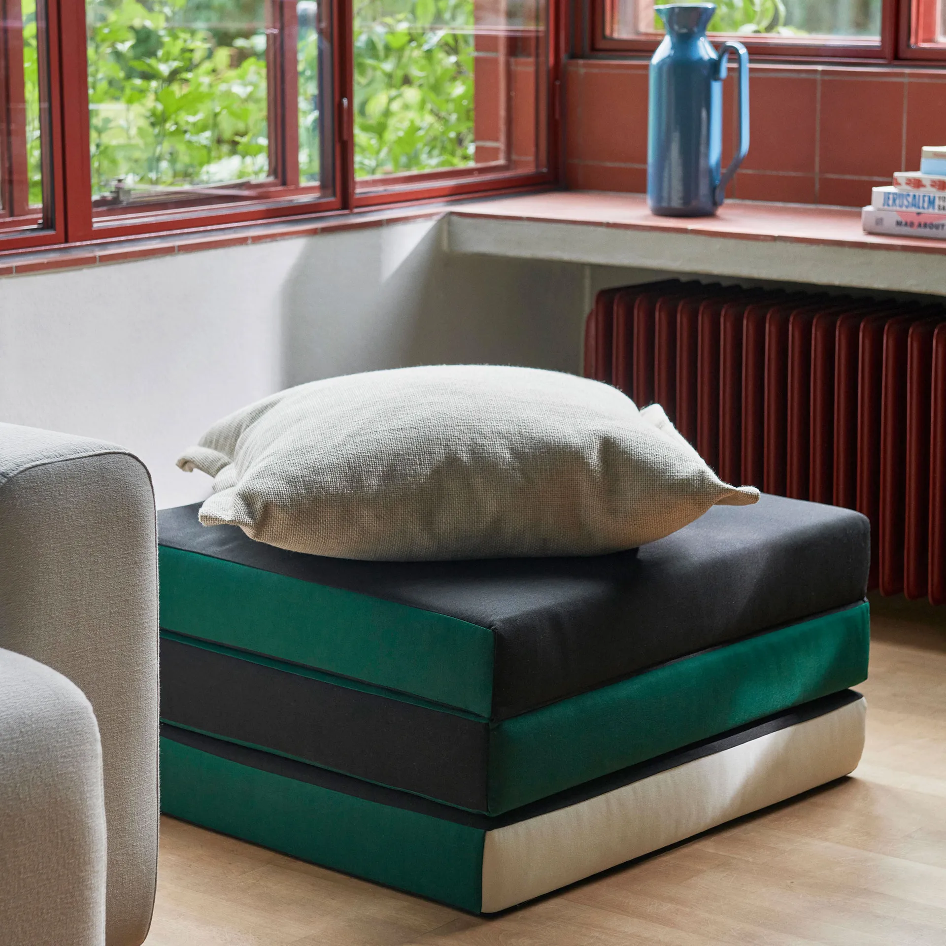 3 Fold mattress 70x195 cm, Green HAY