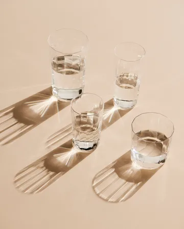 Angle drinking glass 4-pack - Large 13 cm - HAY
