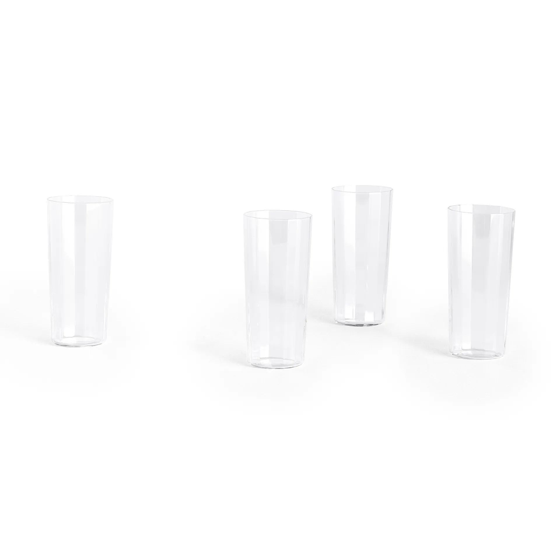 Angle drinking glass 4-pack, Tall 13 cm HAY