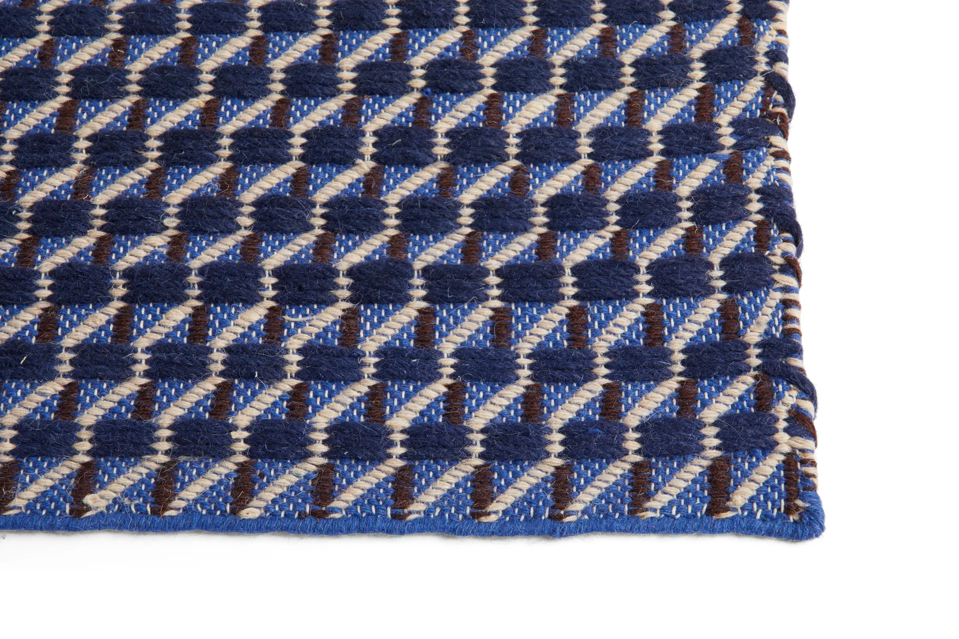 Channel rug, Blue-white 140x200 cm HAY
