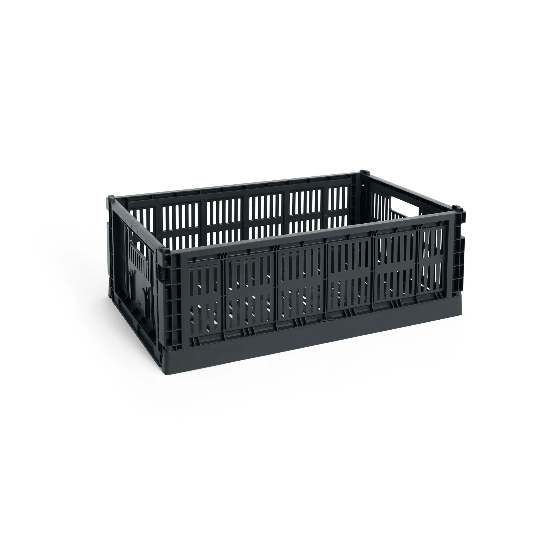 Colour Crate L 34.5x53 cm, Charcoal HAY