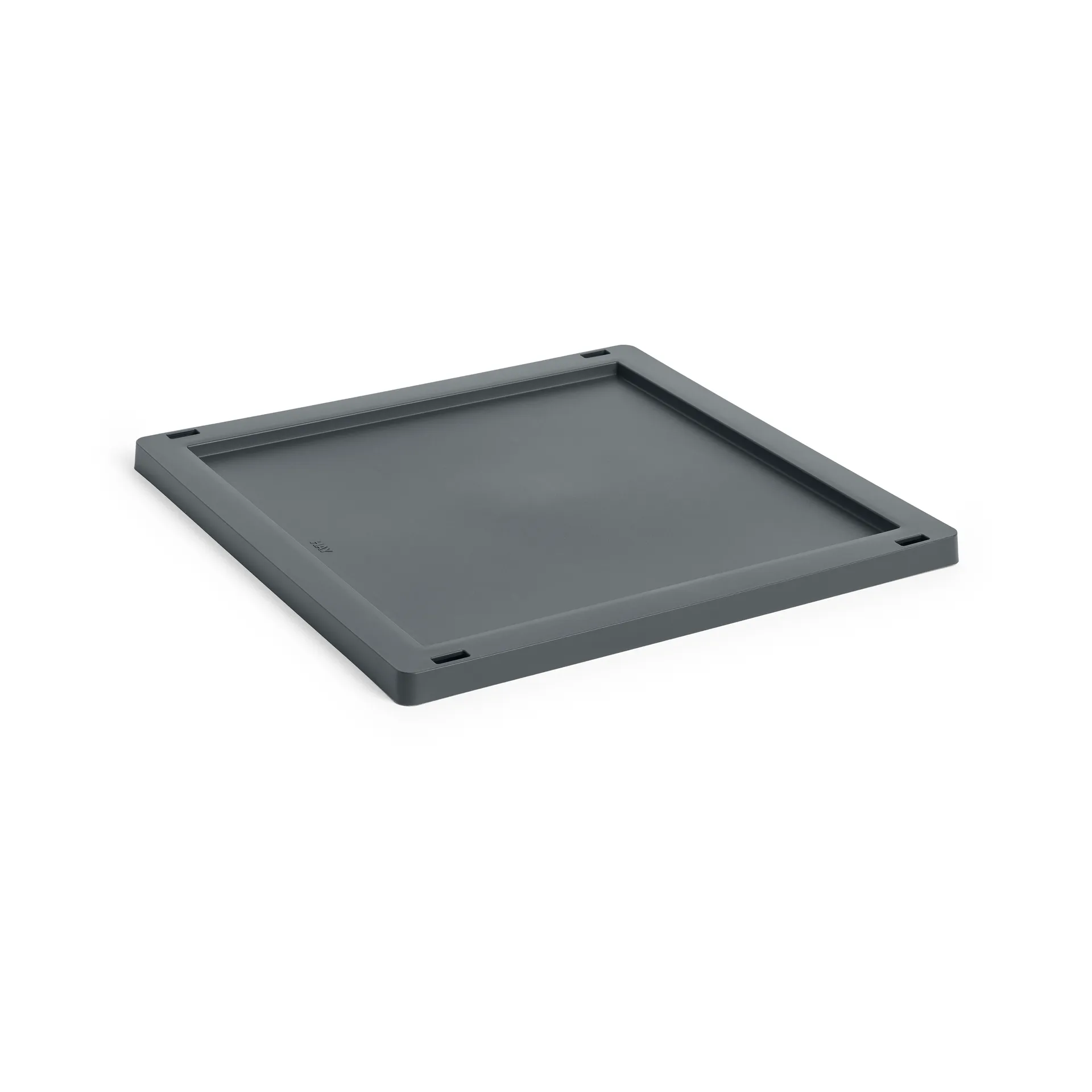Colour Crate Square/Cube lock plastic medium, Charcoal HAY