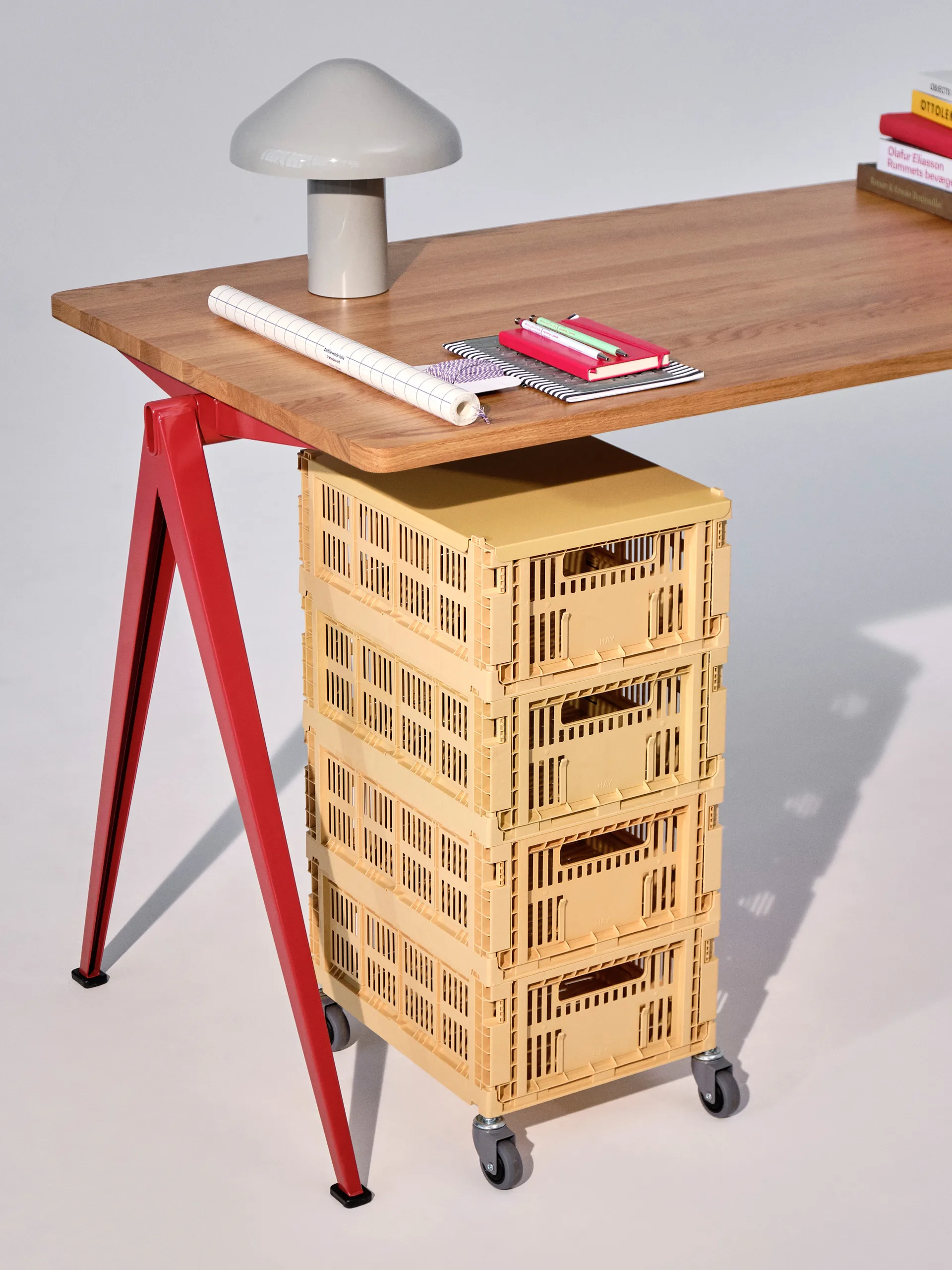 Colour Crate wheels 4-pack, Large HAY