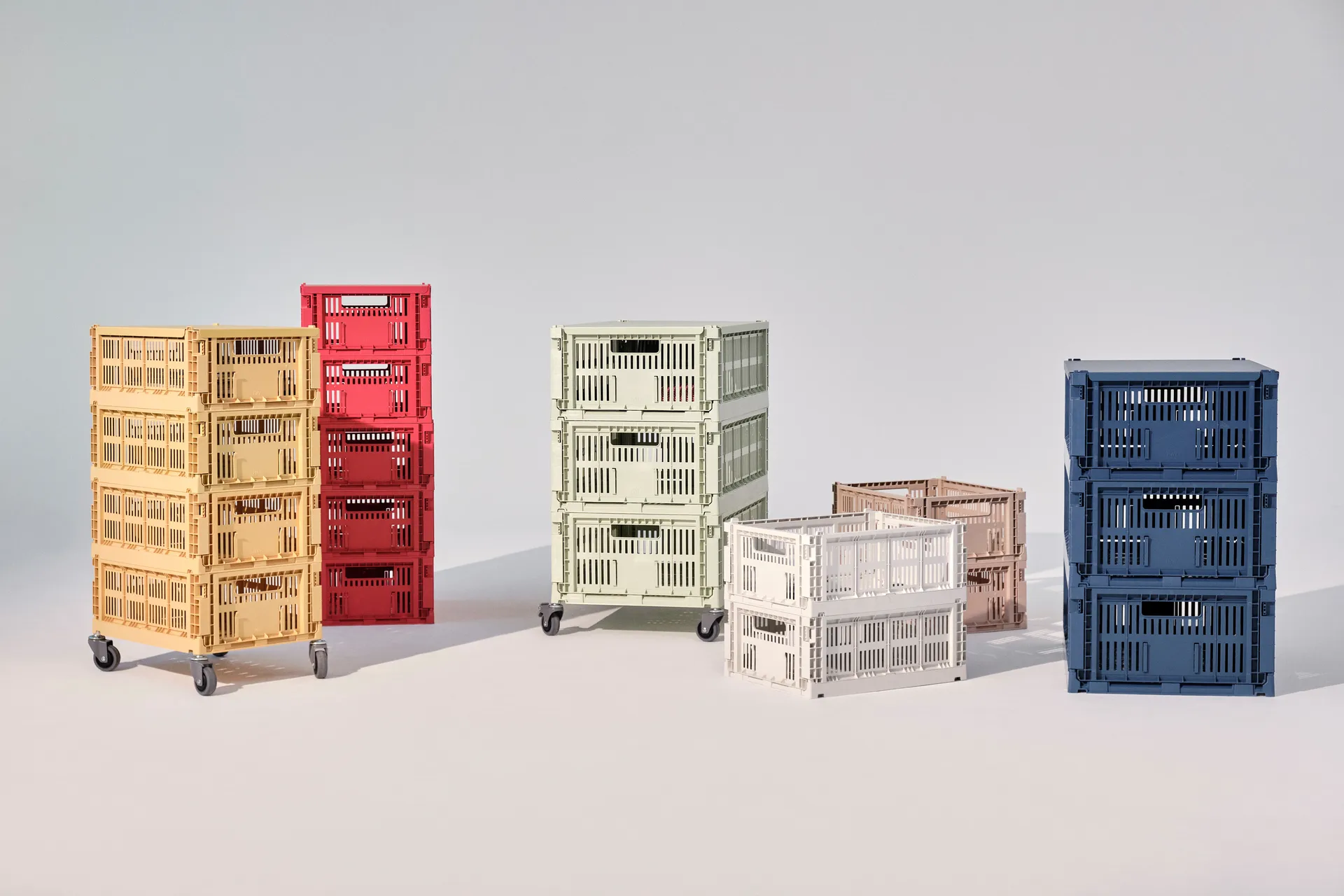 Colour Crate wheels 4-pack, Medium HAY