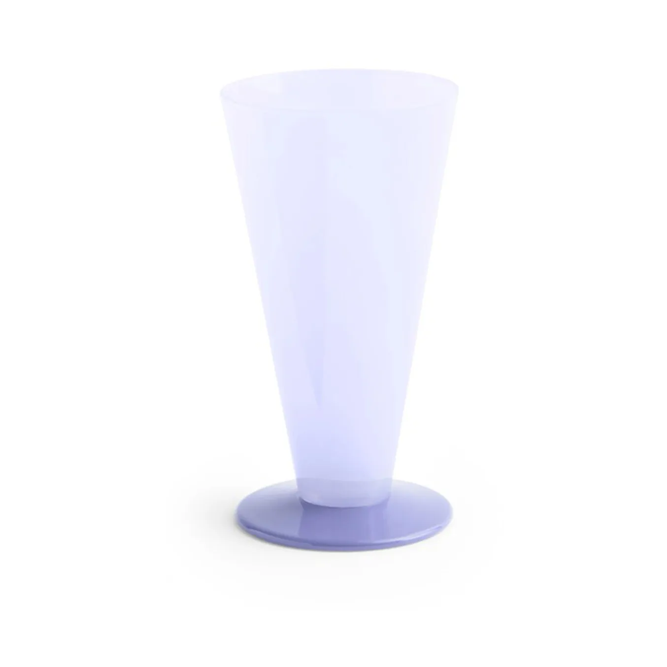 Conical vase, Light blue-lavender blue, small HAY