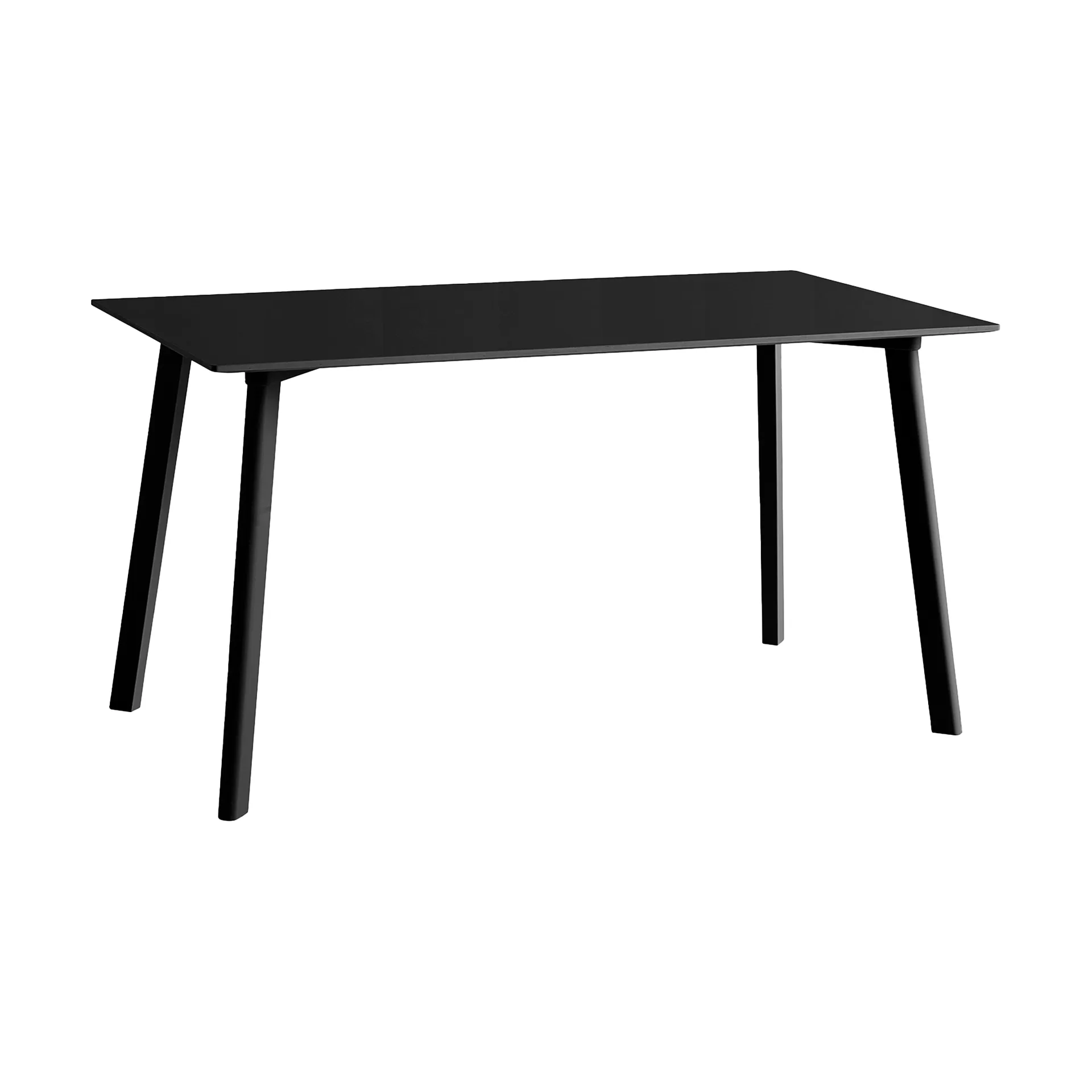 CPH210 Deux 2.0 table 75x140 cm, Black water based-beech HAY