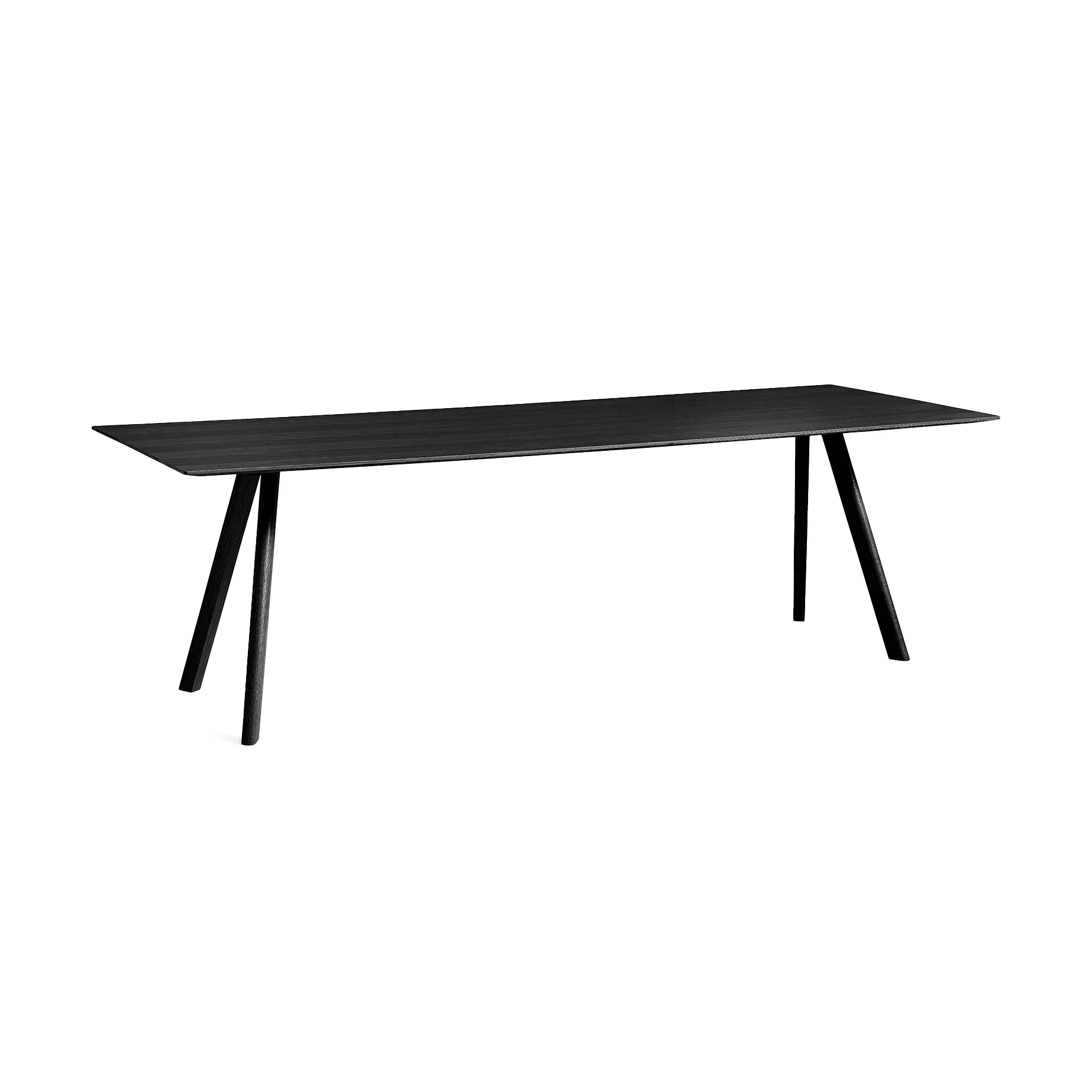 CPH30 2.0 dining table 90x250 cm, Black-lacquered oak veneer HAY