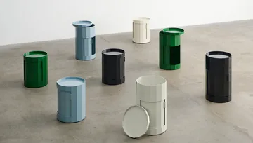 Facet Cabinet 100 side table - Misty blue - HAY