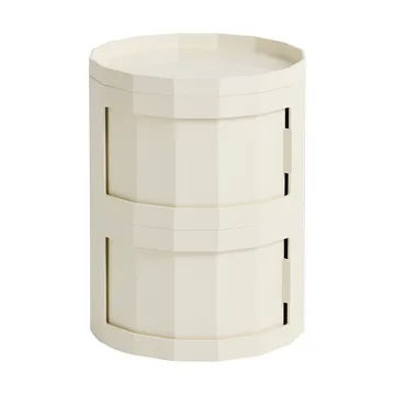 Facet Cabinet 20 side table - Eggshell - HAY